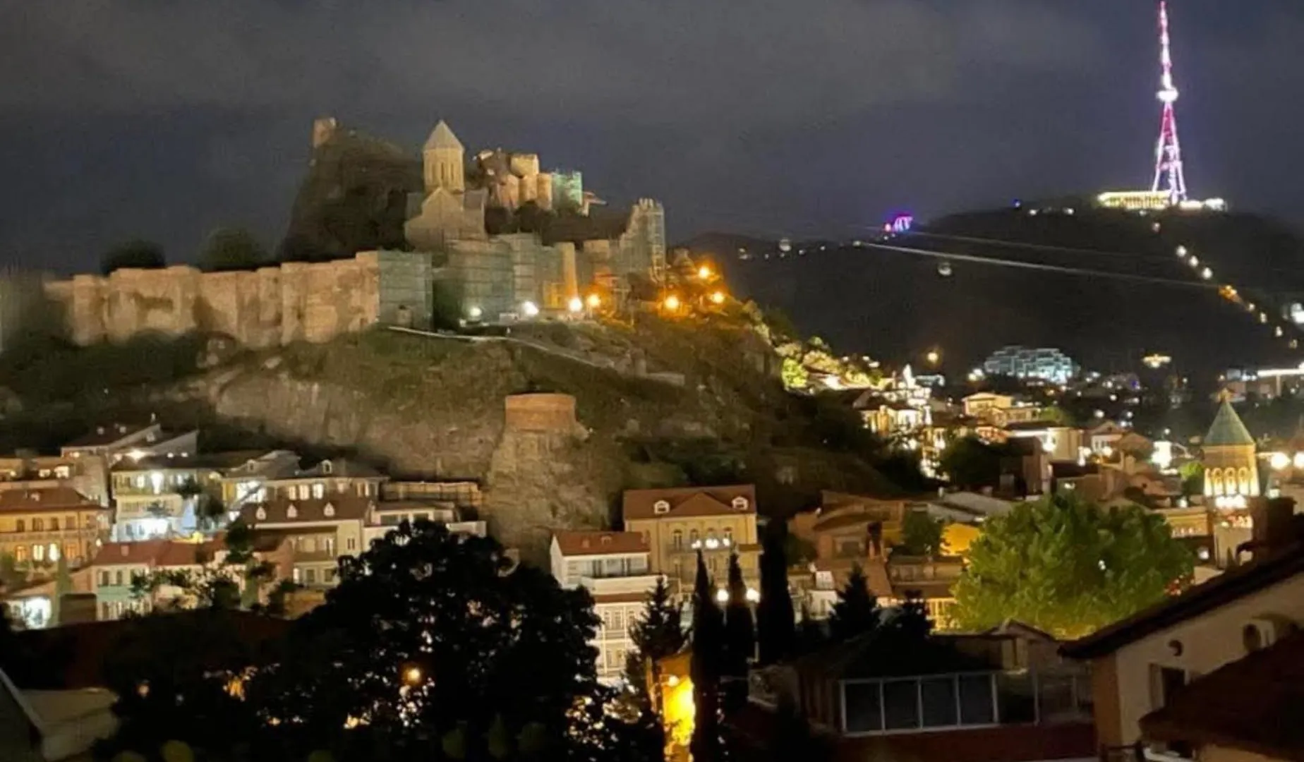 Terrace Nikala Hotell Tbilisi Georgien